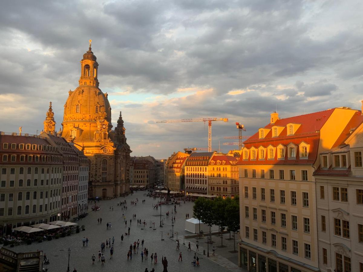 Luxus Suite Mit Einmaligem Blick Auf Die Frauenkirche دريسدن المظهر الخارجي الصورة